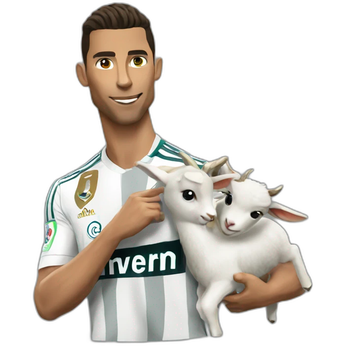 Cr7 on goat emoji
