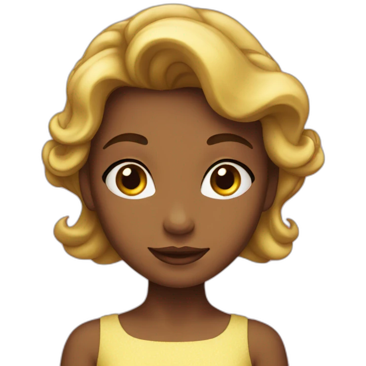 Fille belle emoji