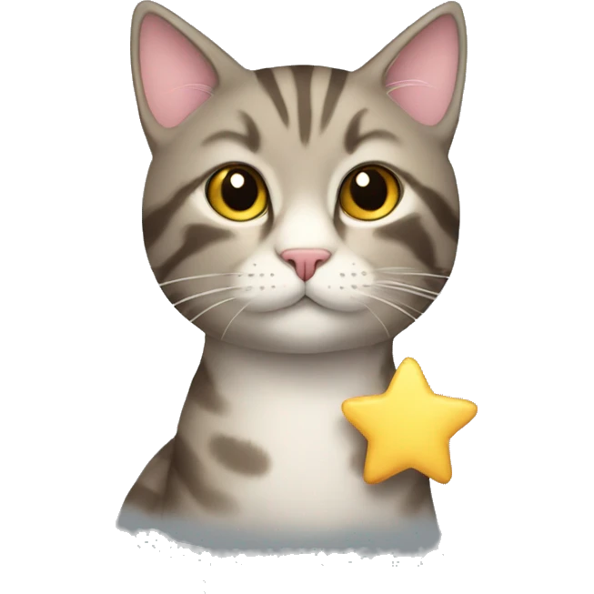 Cat with a star emoji