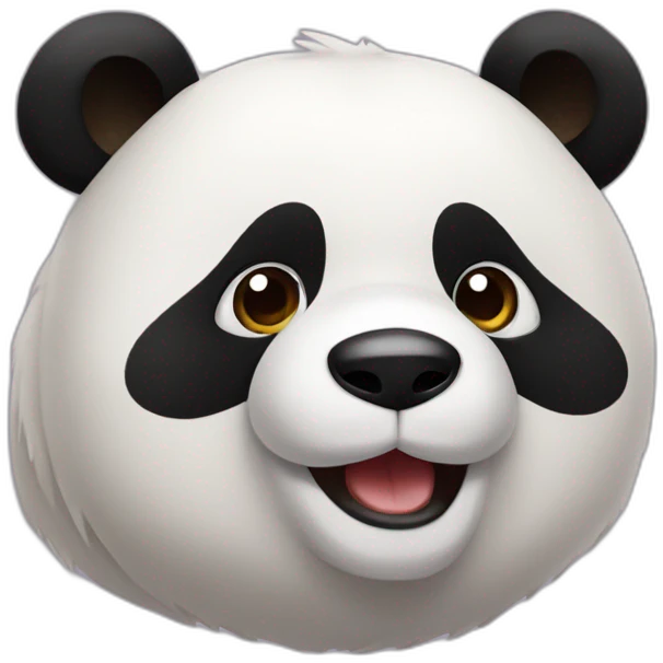 Oso panda riendose emoji