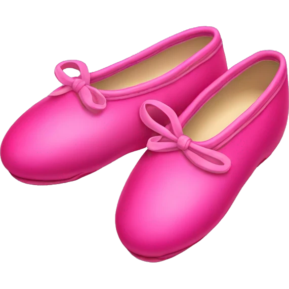 Hot pink ballet shoes emoji