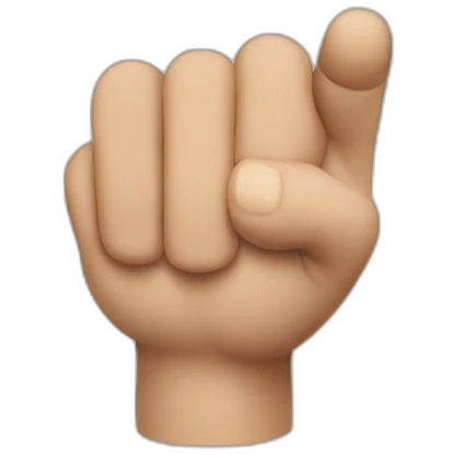 finger pointing forward emoji