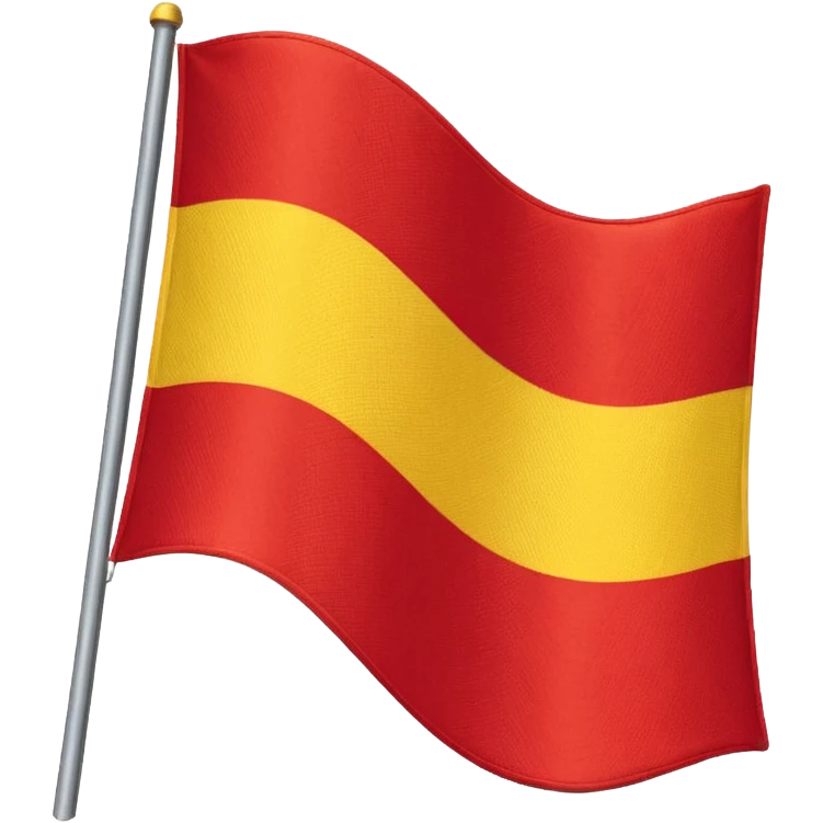 A flag with half yellow and half red without the chinese stars and yellow on top emoji
