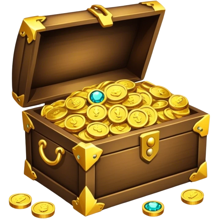 an opened treasure box emoji