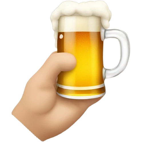 Myself with a beer  emoji