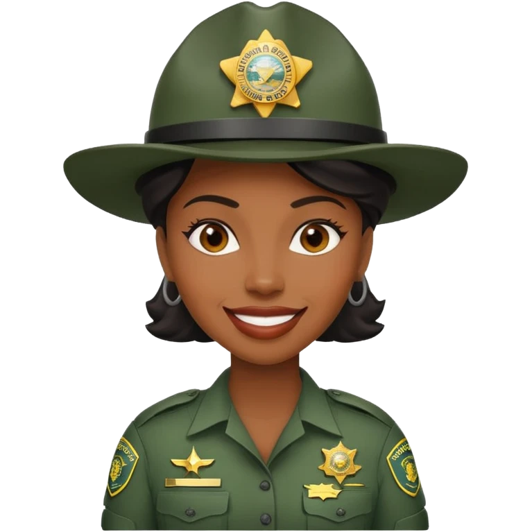 Hot black girl border patrol emoji