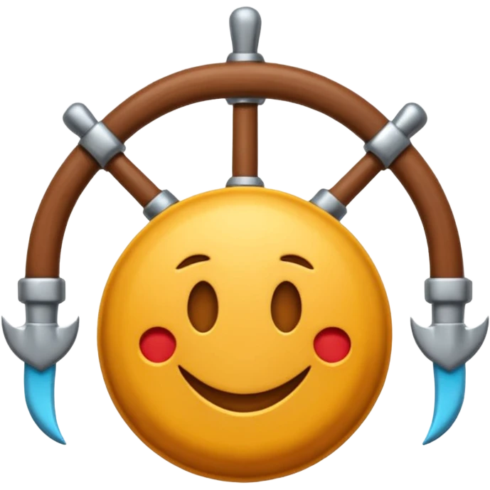 Je veux un emoji encre dans ce style là : ⚓ je veux qu’il représente sentimental par un bœuf : 🪢 emoji