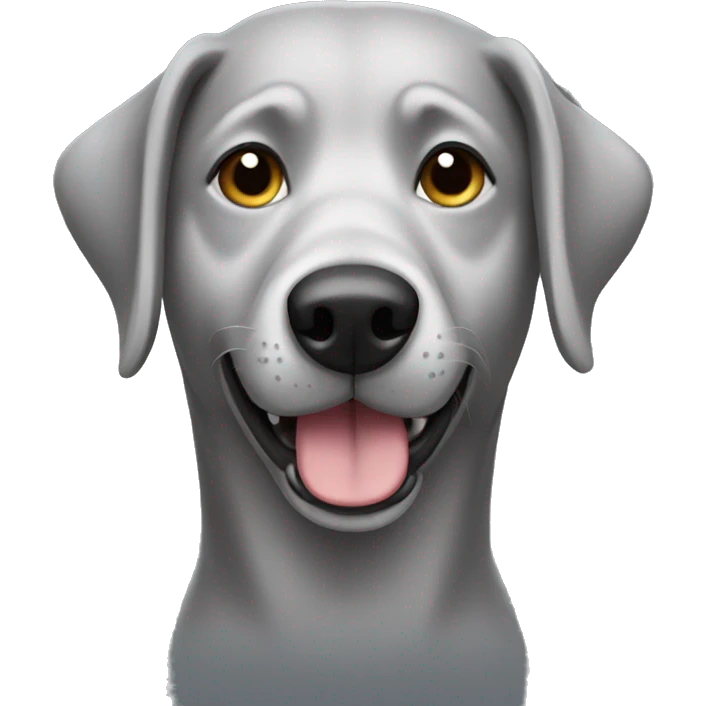 grey dog emoji