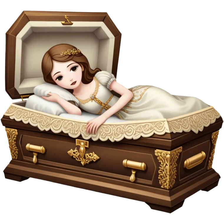 Girl in casket  emoji