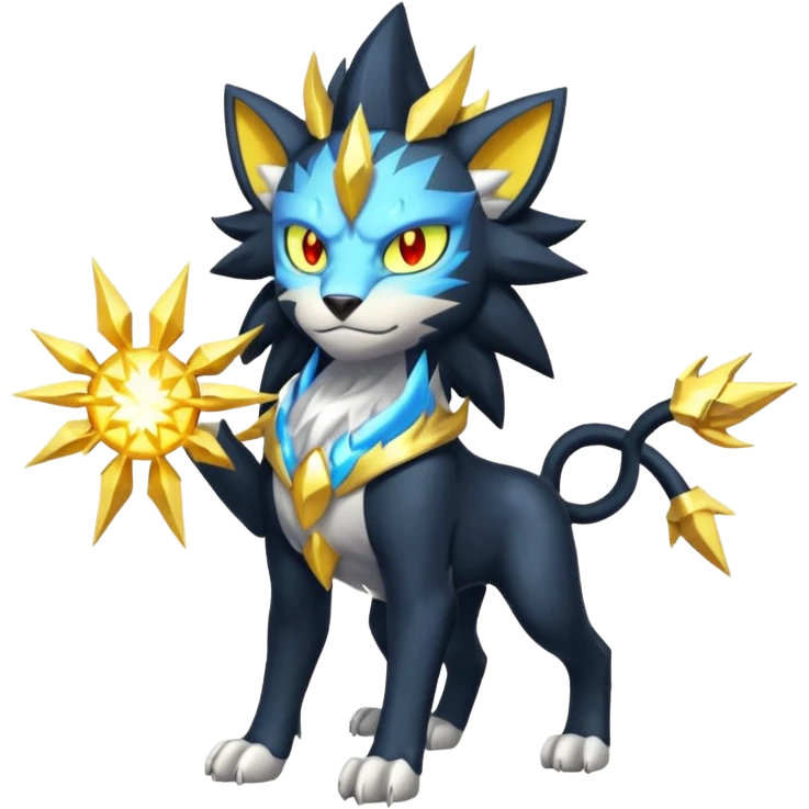 Luxray-Solgaleo-fusion emoji