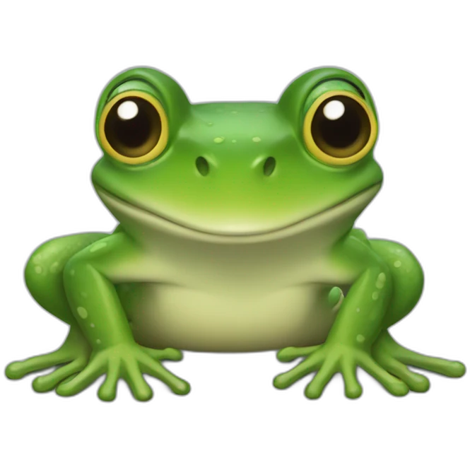 Une grenouille rapide emoji