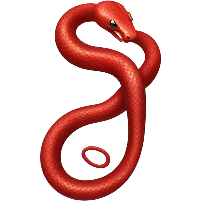 red snake  emoji