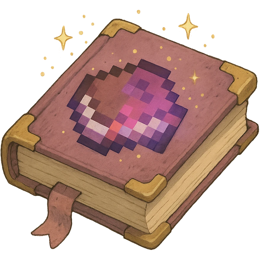 enchanted book from Minecraft emoji