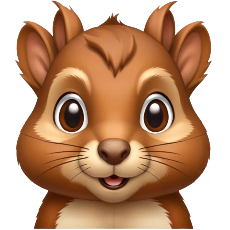 Distracted squirrel emoji