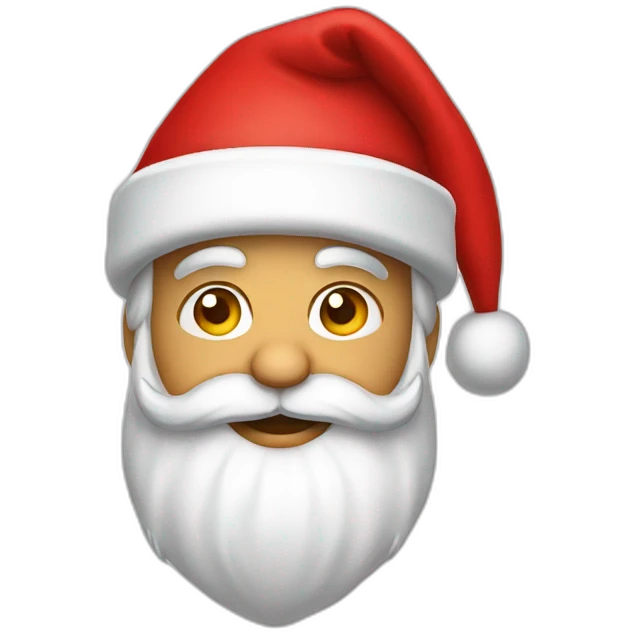 santa claus in a red cap emoji