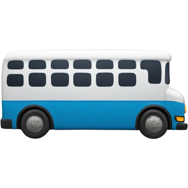 A bus with a face  emoji