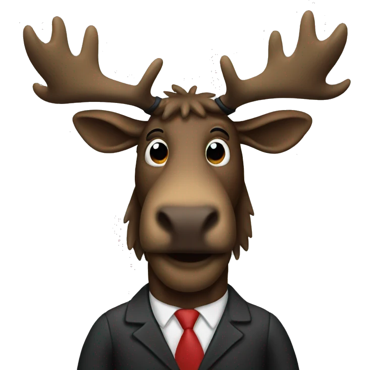 Lawyer moose emoji
