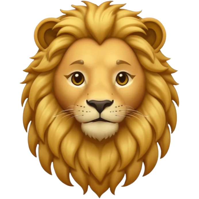 iOS lion with a human neck emoji emoji
