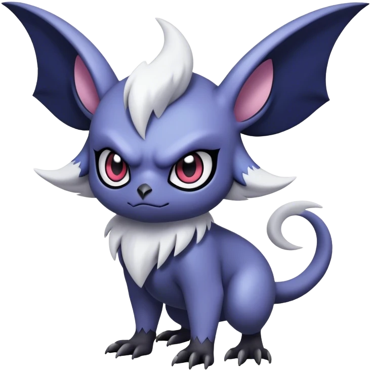 Edgy Cool Kawaii Noibat-Absol-Pokemon Full Body emoji
