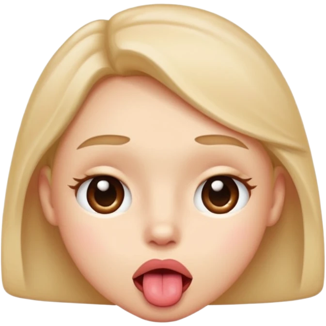 a blushing face with a tongue out and eyes crossed over emoji