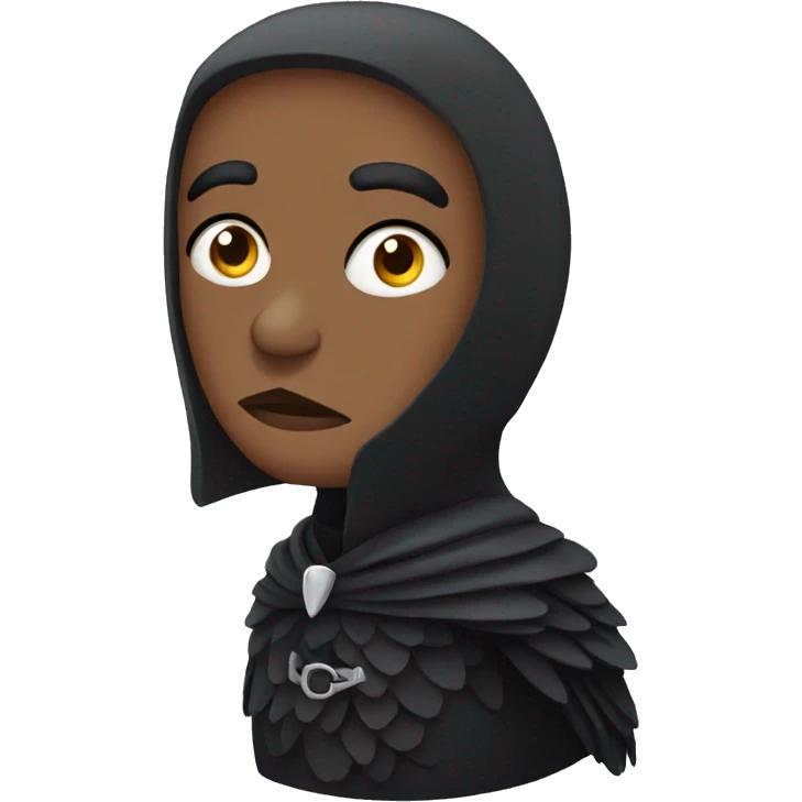 Cartoon raven  emoji