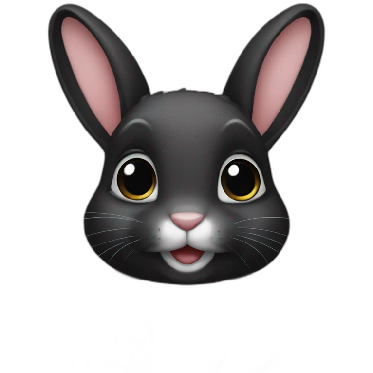 Black bunny emoji