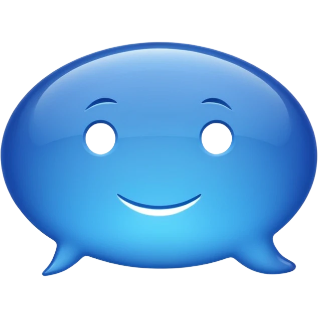 Blue iMessage Bubble emoji