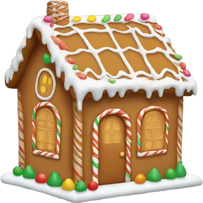 gingerbread house emoji
