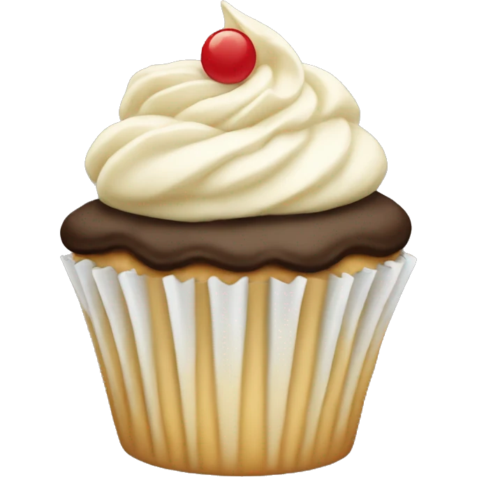 vanilla cupcake emoji