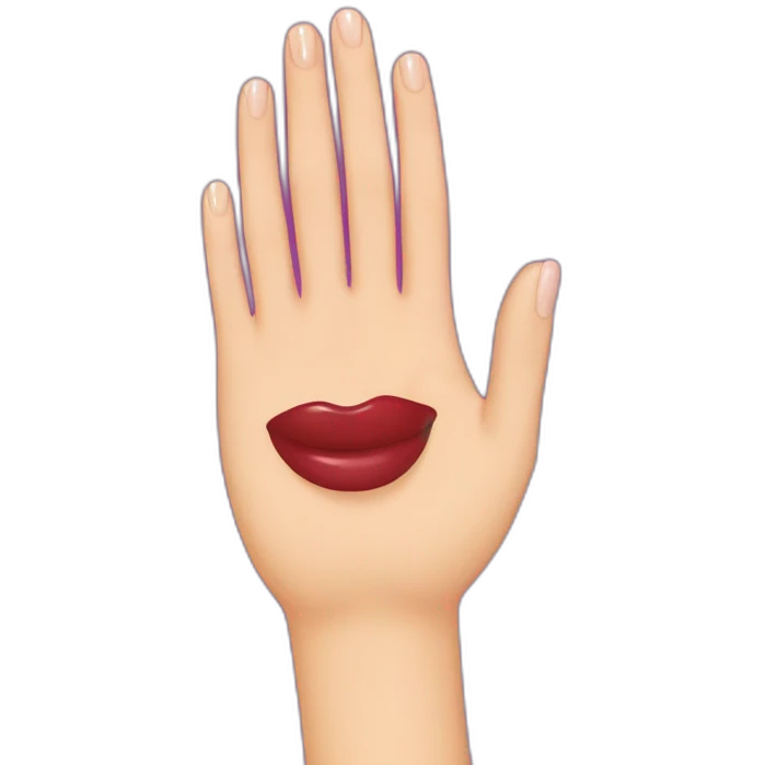 Main vernis emoji