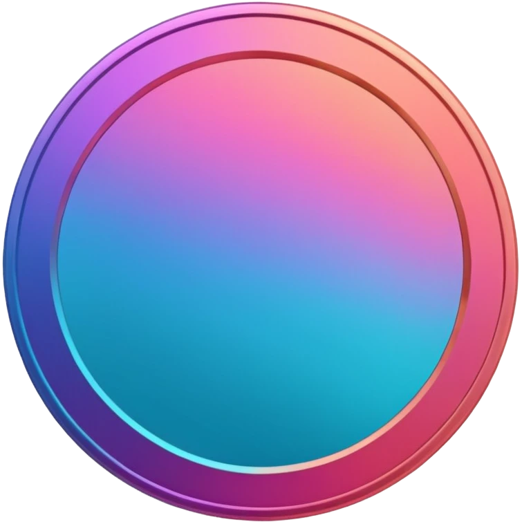 
coin color in in gradient of turquoise, blue, pink, purple, and coral
Rotate coin 35 degree   emoji