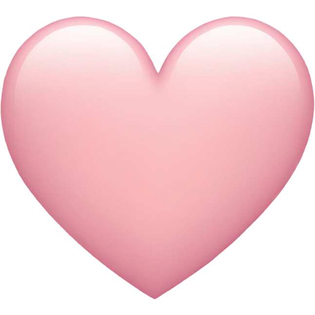 Baby pink heart emoji
