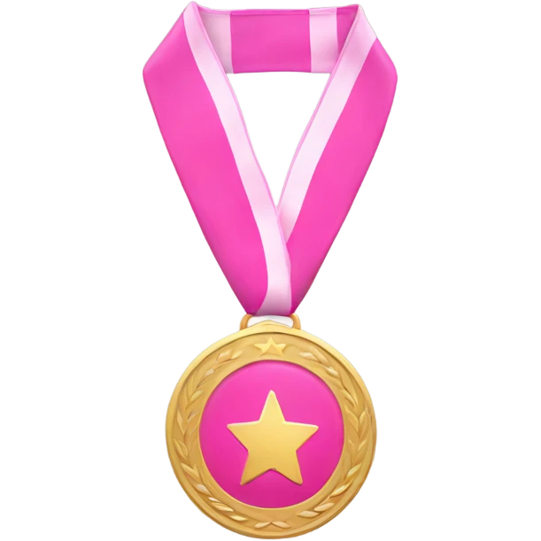 Pink medal emoji