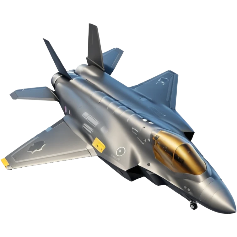 F-35 fighter jet in flight with no background. emoji