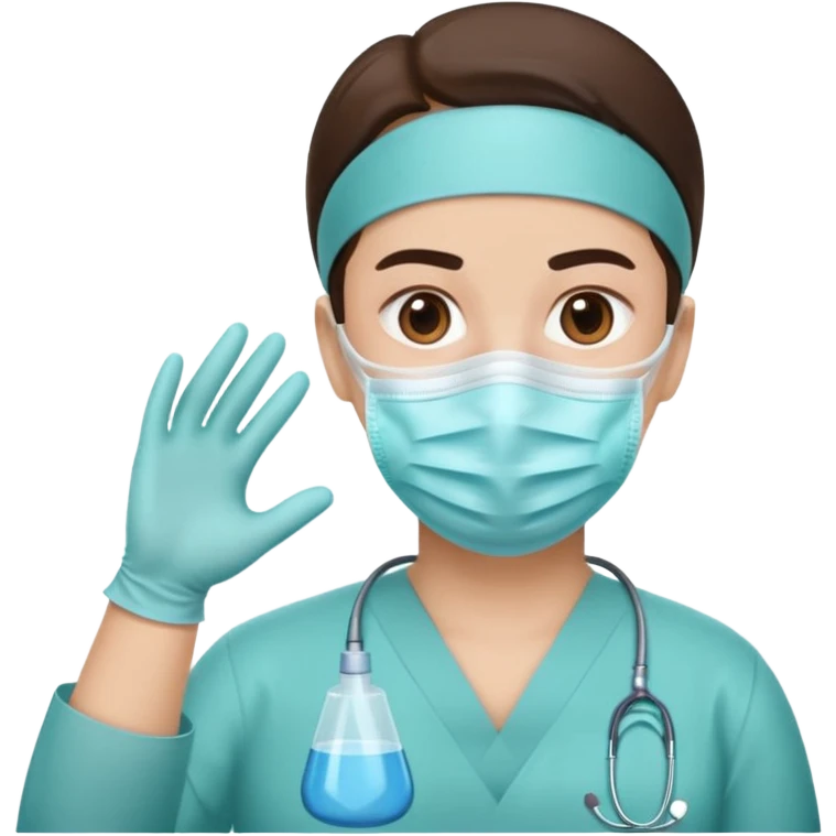
Cartoon surgeon planning a facelift for Plastic and Reconstructive Surgery emoji