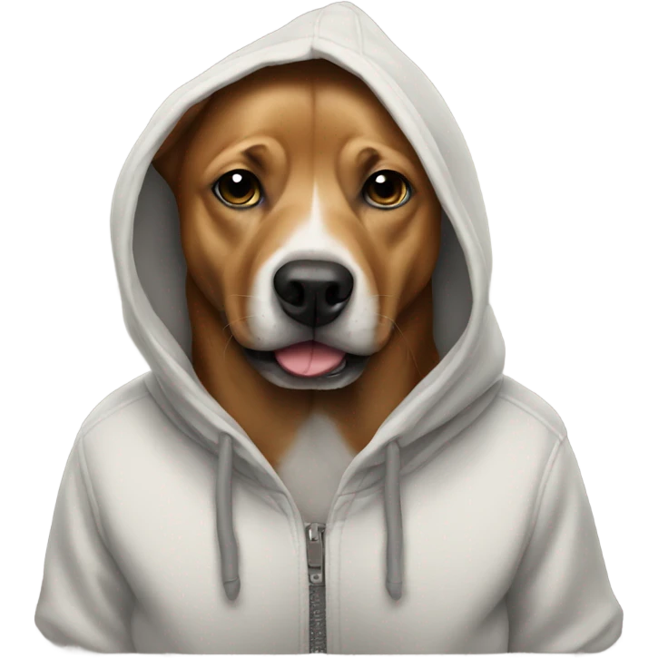 dog wearing a hoodie  emoji