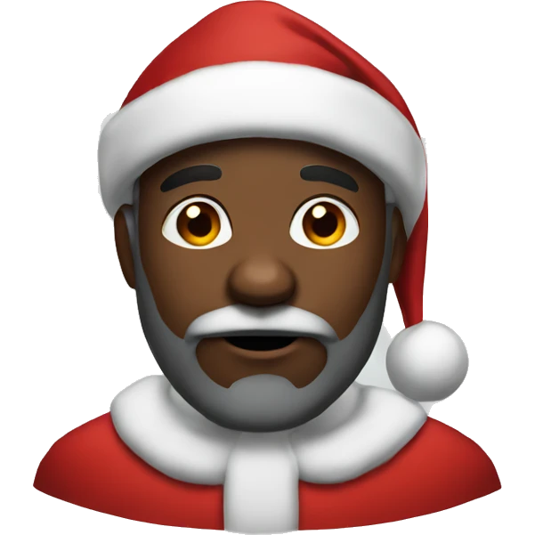 Black Santa emoji