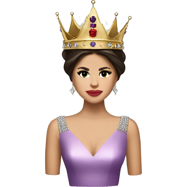 selena gomez with crown emoji
