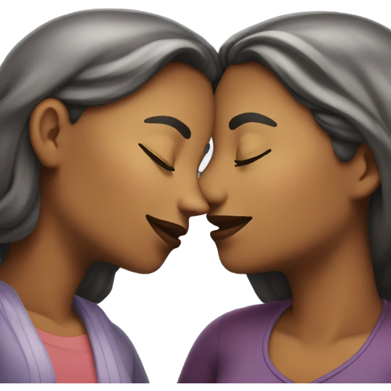 two women kissing emoji