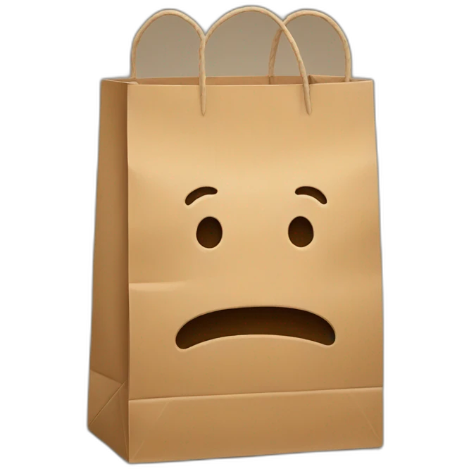 paper bag emoji