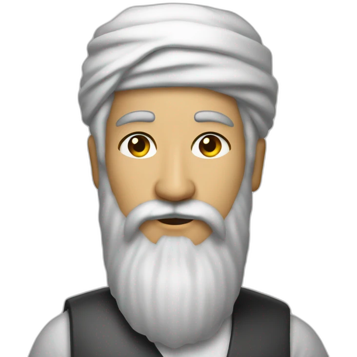 Osama lin baden with a pakol on emoji