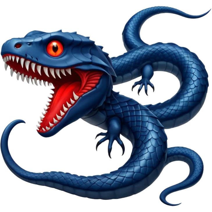 Leviathan – Massive scaled beast with glowing eyes. emoji