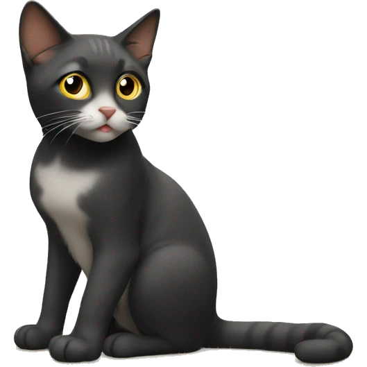 curious cat on the table emoji