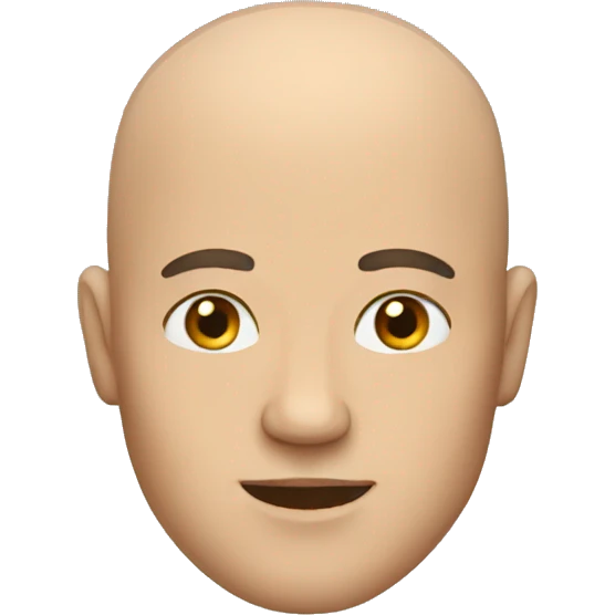 Bald man emoji