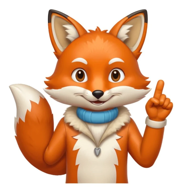 fox doing finger guns emoji