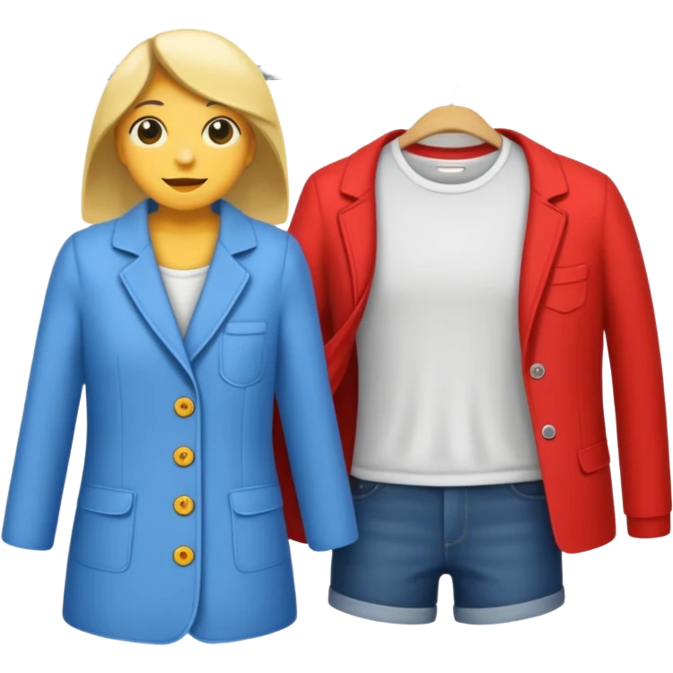 trying on clothes emoji