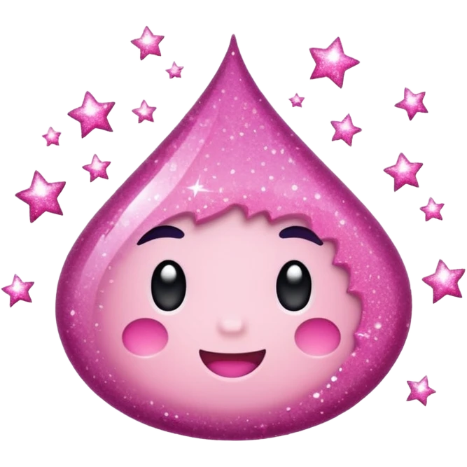 Pink glittery shower  emoji