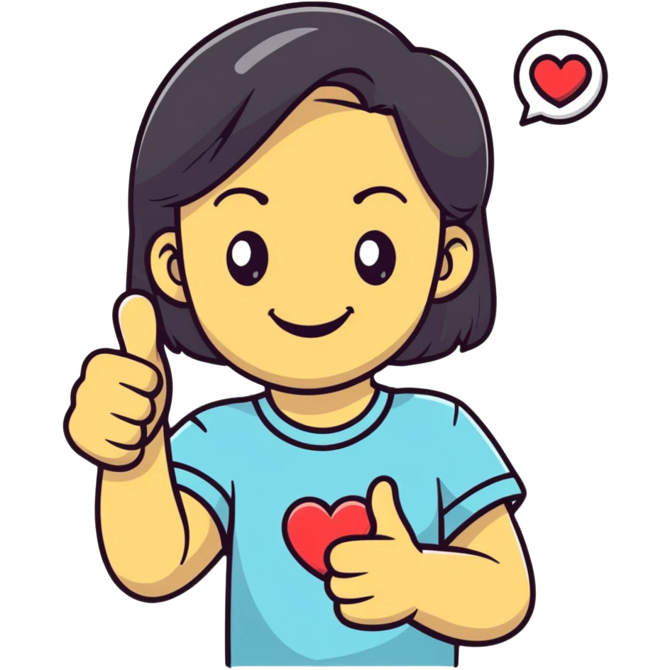 Super love girl emoji