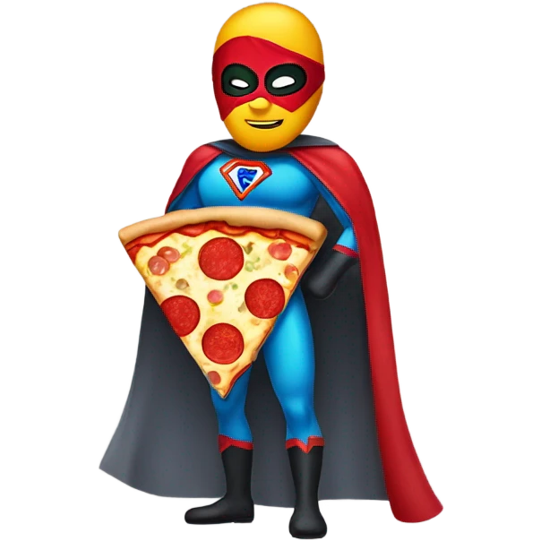 Pizza wearing a costume emoji