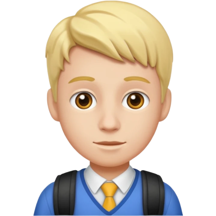 Kingsley going to school emoji